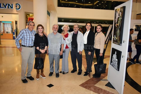 14112019 ADMIRAN OBRAS DE ARTE.  Eduardo, Nuria, Rolando, Silvia, Jorge, Lorenia y Gaby.