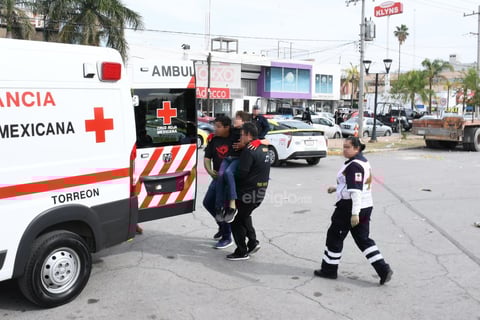 Posteriormente fue atendido por la Cruz Roja
