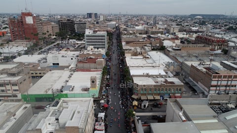 Para permitir su trayecto las calles cercanas fueron cerradas.