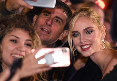 Chiara Ferragni y fans.