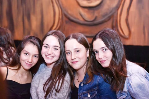 Mariana, Ángela, Fer y Ana Paula.