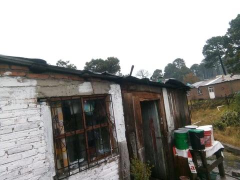 Las rachas de viento fuerte dejaron daños en Pueblo Nuevo.