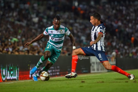 Liga MX 


 Liguilla de la Liga Mx Santos 1 vs Rayados 1 
Marcador global 3 - 6 favor Rayados