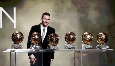 Lionel Messi obtuvo su sexto Balón de Oro
