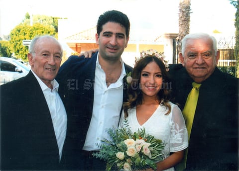 08122019 GRATOS MOMENTOS.  Mario Alberto Carrillo, Juan Cristóbal Madero, María Inés Carrillo y Jorge Rivera, en un evento en el mes de octubre.