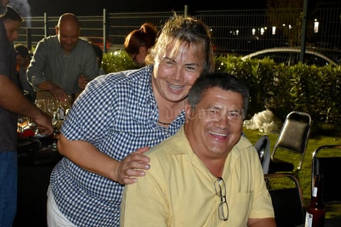 08122019 EN UN CURSO DE PARRILLERíA.  Fabiola y Alfredo.