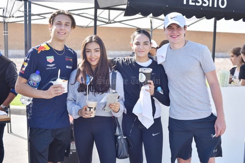 Agustín, Yesenia, Natalia y Pablo