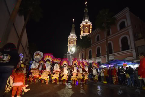 Danzantes se dieron cita para celebrar a la Virgen de Guadalupe.