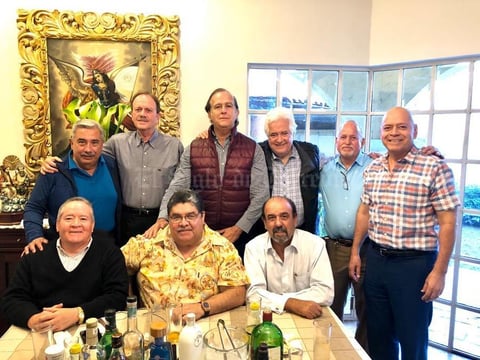 14122019 TARDE DE AMIGOS.  Jesús Javier Rodríguez, Gabriel Villalobos, Carlos Román Cepeda, Heriberto Ramos, Samuel Rodríguez, David Cazárez, José Luis Cuéllar, Ramón Betancourt y Jesús Sánchez.