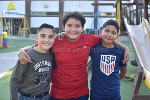 16122019 EN EL CLUB.  Mario, Diego Alejandro, Ángel.