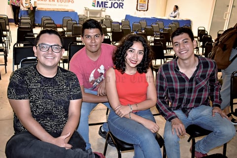 18122019 EVENTO CULTURAL.  Juan José, Diego, Janeth y Ángel.