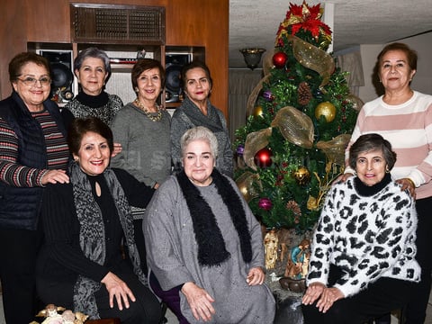 20122019 POSADA DEL GRUPO DE AMIGAS ARAñITAS.  Ildelisa, Lourdes, Mague, Martha, Mily, María Elena, Tita y Tere.
