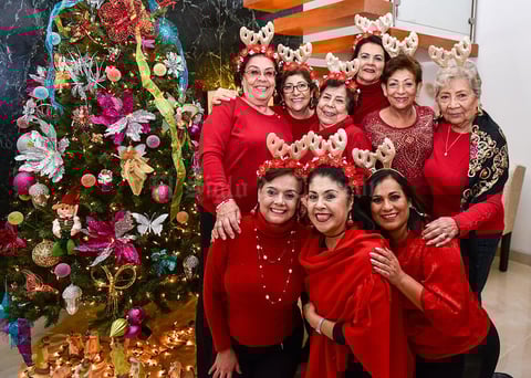 23122019 VIVEN LA NAVIDAD.  Amigas del Corazón en su fiesta decembrina.