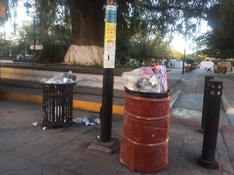 En un recorrido realizado por El Siglo se observó una gran cantidad de basura en las calles