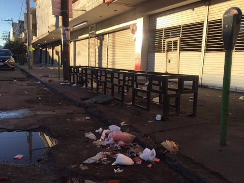 En un recorrido realizado por El Siglo se observó una gran cantidad de basura en las calles