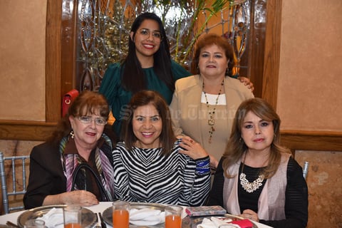 29122019 DAMAS EN DESPEDIDA.  Alejandra, Laura, Patricia, Patricia y Blanca.