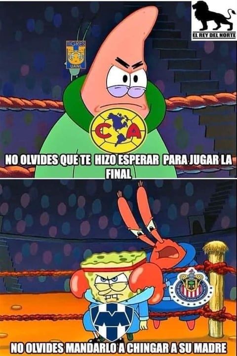 Los mejores memes que dejó el partido del Monterrey contra el América 