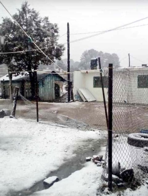 Municipios de Durango reciben el año nuevo con nevadas