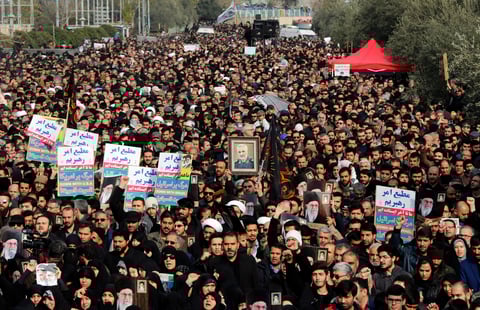 Iraníes pidieron una dura venganza contra Estados Unidos.