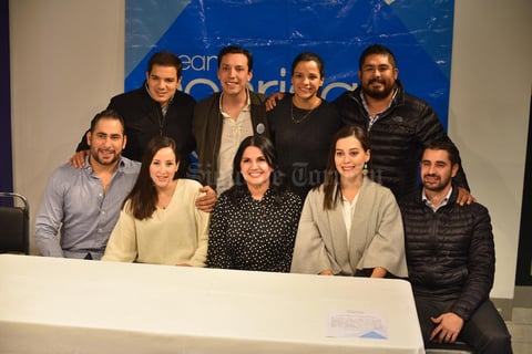 02012020 EN RUEDA DE PRENSA.  Integrantes de Creando Sonrisas Laguna.