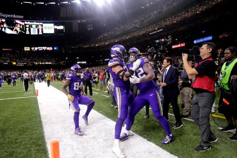 Vikingos de Minnesota dan la sorpresa eliminando al los Santos de Nueva Orleans