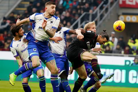 El equipo italiano igualó a cero frente al Sampdoria en la Serie A 
