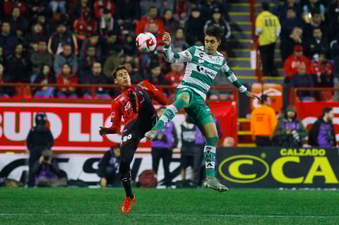 Los Guerreros de Santos Laguna cae 2-1 ante Xolos de Tijuana en el Clausura 2020