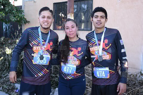 09012020 RUNNERS.  Luis Fernando, Ana Lucía y Jesús Alejandro.
