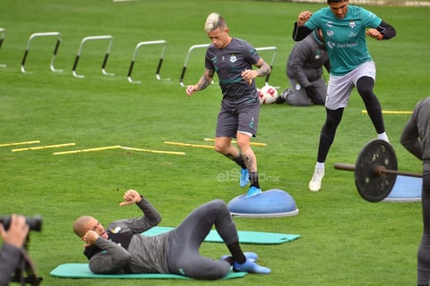 Santos Laguna entrenó la mañana de este lunes en el TSM