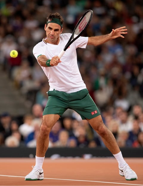 Los tenistas Roger Federer y Rafaél Nadal jugaron un duelo de exhibición en beneficio por África donde participó Bill Gates