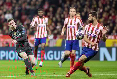Atlético de Madrid vence al Liverpool en la ida de los 'Octavos' de la Champions League