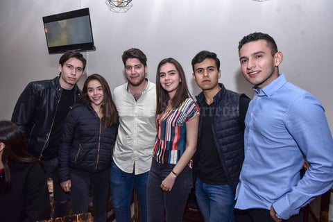 23022020 Ricardo Llamas, Katherine Zapata, Yessu Murra, Daniela Villarreal, Steven Herrera y Christian Espino.