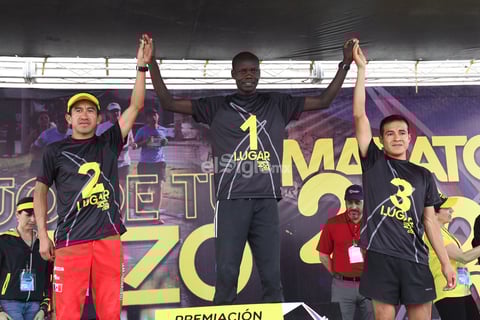El keniano Erick Mose se adjudicó el primer lugar del Maratón Internacional Lala 2020, con un tiempo de 2 horas 19 minutos y 21 segundos.