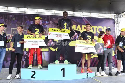Premiación a ganadores del Maratón Internacional Lala 2020