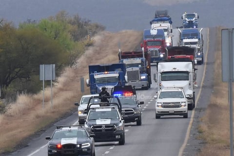 Marchan en Caravana por la Solidaridad en Coahuila