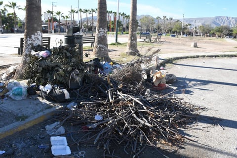 Además de la basura que dejan los habitantes del sector, también sirve como tiradero vegetal, no solo por parte de los vecinos, sino también de carromateros que aprovechan que el espacio está descuidado para tirar las ramas que recolectan, en lugar de acudir a los centros donde se reciben este tipo de residuos.