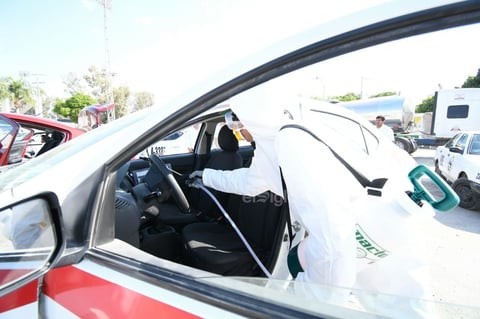 Buscan evitar propagación del coronavirus en transporte público de Gómez y Lerdo