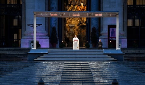 El Papa Francisco dio una histórica bendición.