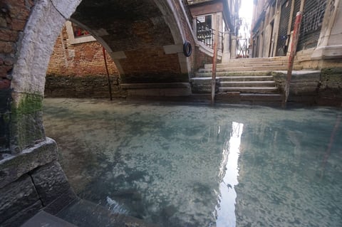 Las zonas atractivas de Barcelona y Venecia ahora lucen vacías