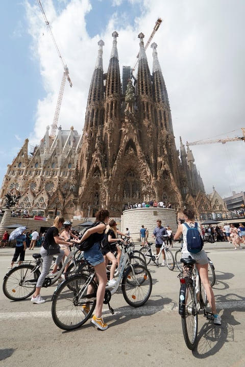 Las zonas atractivas de Barcelona y Venecia ahora lucen vacías