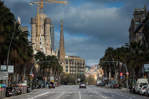 Las zonas atractivas de Barcelona y Venecia ahora lucen vacías