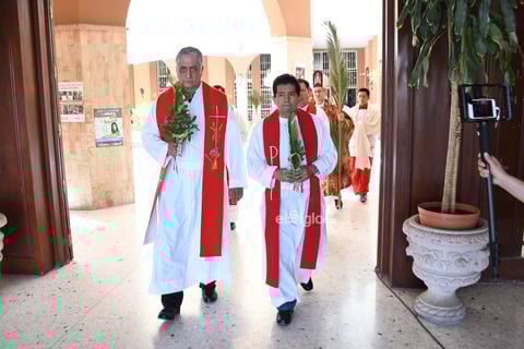 Semana santa domingo de ramos 


 Obispo Luis Martín barraza celebración de misa