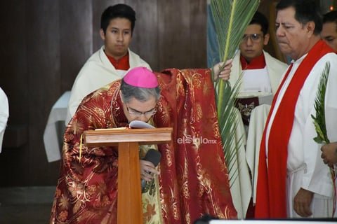 Semana santa domingo de ramos 


 Obispo Luis Martín barraza celebración de misa