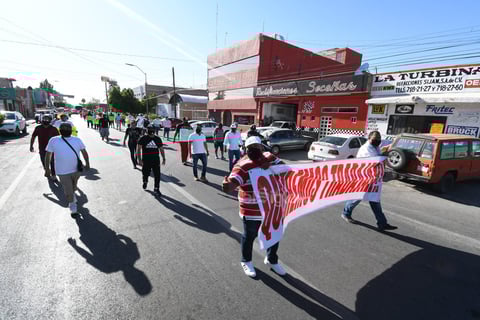 Protestaron de manera pacífica.