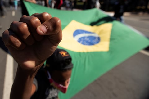 Realizan protesta en Brasil contra gobierno de Jair Bolsonaro