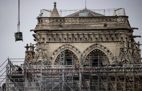 El fuego afectó a Notre Dame el 15 de abril de 2019.