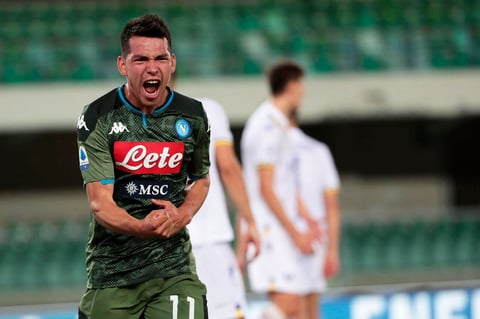 Napoli gana en la Serie A con gol del 'Chucky' Lozano