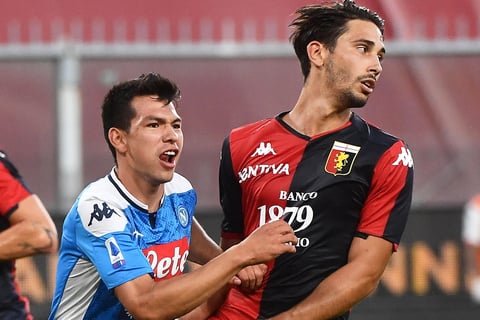 Hirving 'Chucky' Lozano anota y le da el triunfo al Napoli ante el Génova en la Serie A