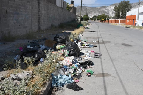 Sin recoger. Aunque pasen por el lugar, los trabajadores de la empresa recolectora de basura no se llevan esas bolsas desde hace varias semanas.