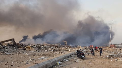 Fuertes daños materiales provocó una explosión en la capital de Líbano